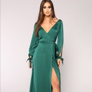 Talk Less Maxi Dress|Hunter